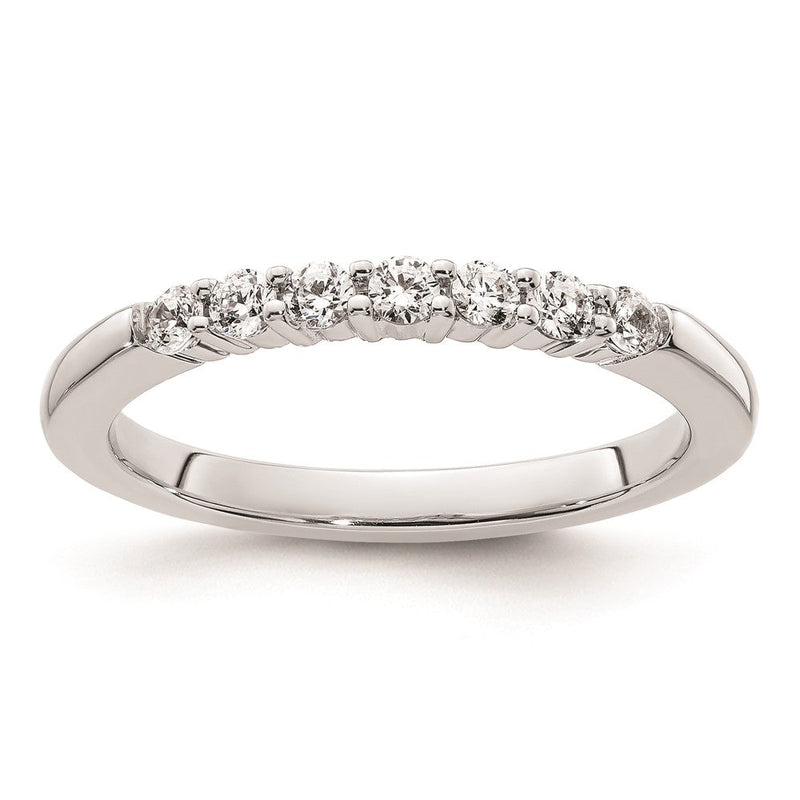 14K Weißgold Ehering mit natürlichen Diamanten