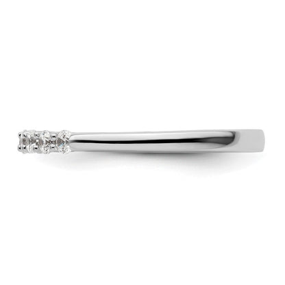 14K Weißgold Ehering mit im Labor gezüchteten Diamanten VS/SI+ G+