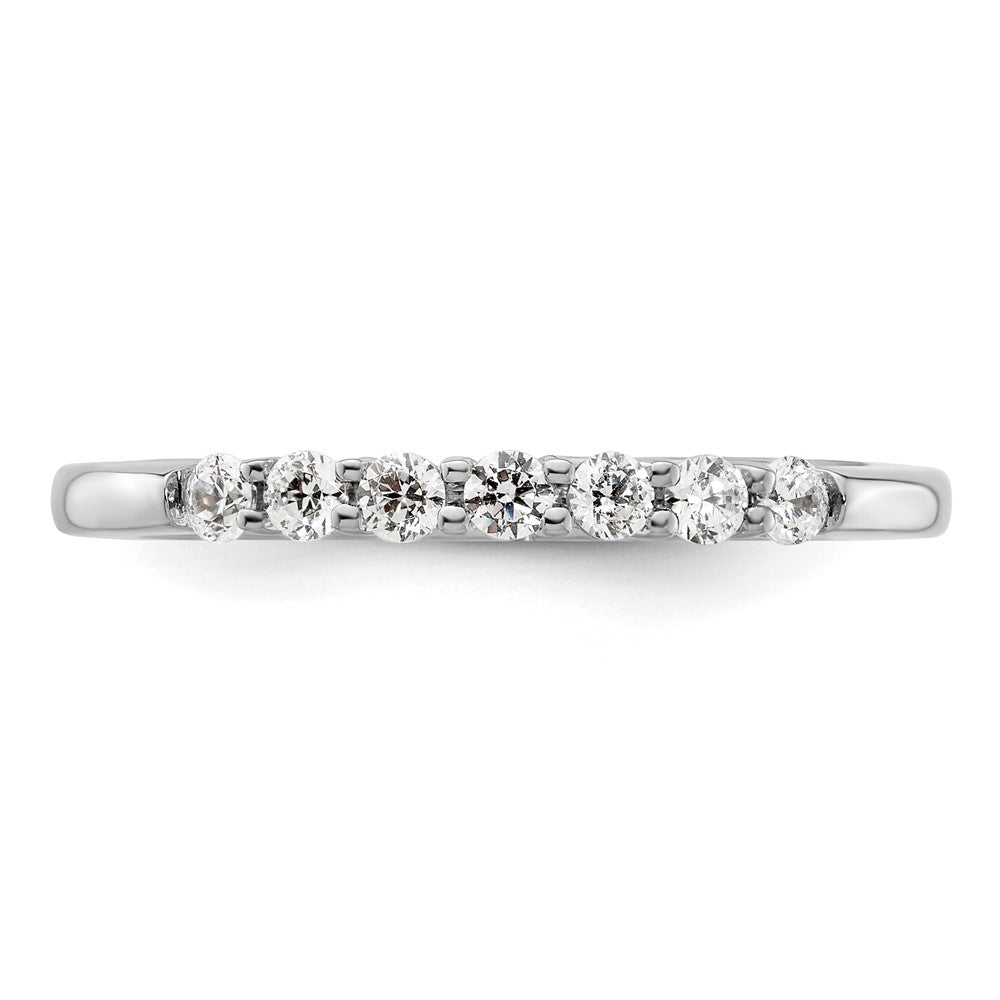 14K Weißgold Ehering mit im Labor gezüchteten Diamanten VS/SI+ G+