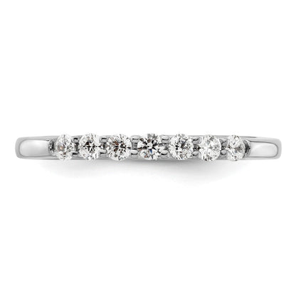 14K Weißgold Ehering mit im Labor gezüchteten Diamanten VS/SI+ G+