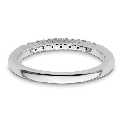 14K Weißgold Ehering mit im Labor gezüchteten Diamanten VS/SI+ G+