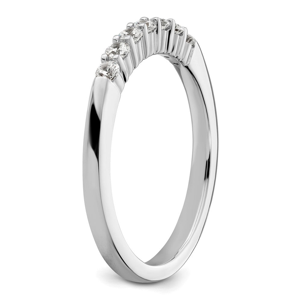 14K Weißgold Ehering mit im Labor gezüchteten Diamanten VS/SI+ G+