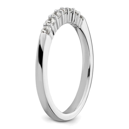 14K Weißgold Ehering mit im Labor gezüchteten Diamanten VS/SI+ G+