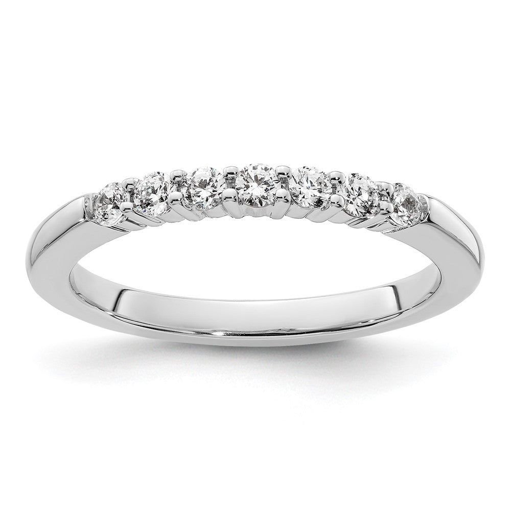 14K Weißgold Ehering mit im Labor gezüchteten Diamanten VS/SI+ G+