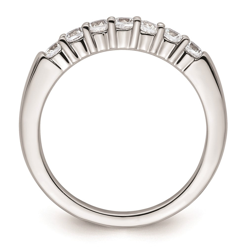 14K Weißgold Ehering mit natürlichen Diamanten