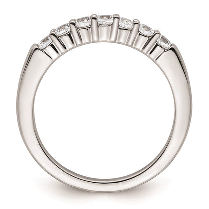 14K Weißgold Ehering mit natürlichen Diamanten