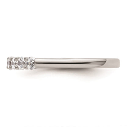 14K Weißgold Ehering mit natürlichen Diamanten