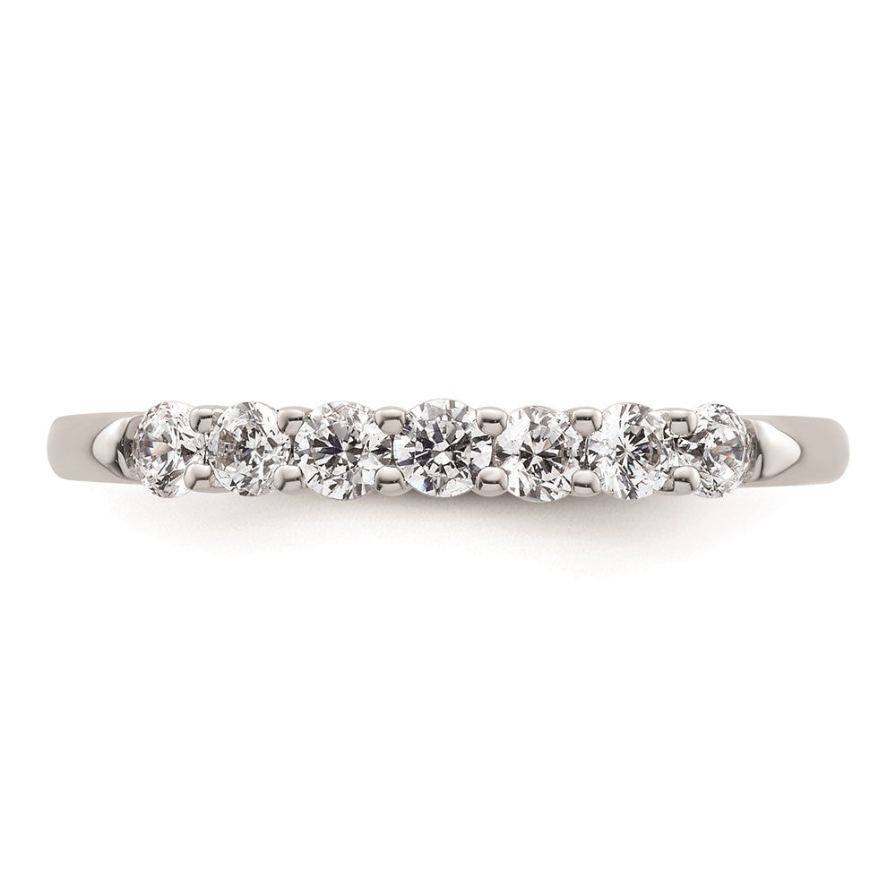 14K Weißgold Ehering mit natürlichen Diamanten