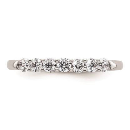 14K Weißgold Ehering mit natürlichen Diamanten