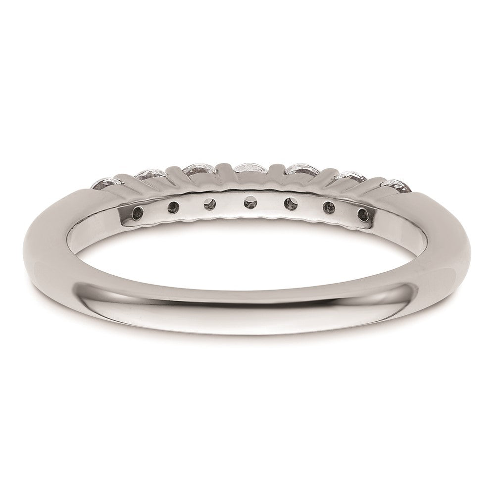 14K Weißgold Ehering mit natürlichen Diamanten