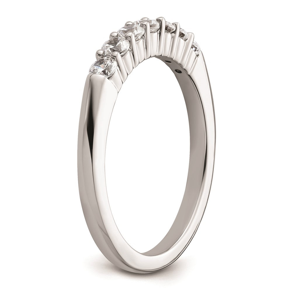 14K Weißgold Ehering mit natürlichen Diamanten