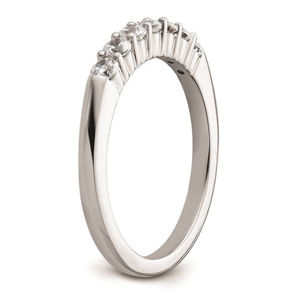 14K Weißgold Ehering mit natürlichen Diamanten