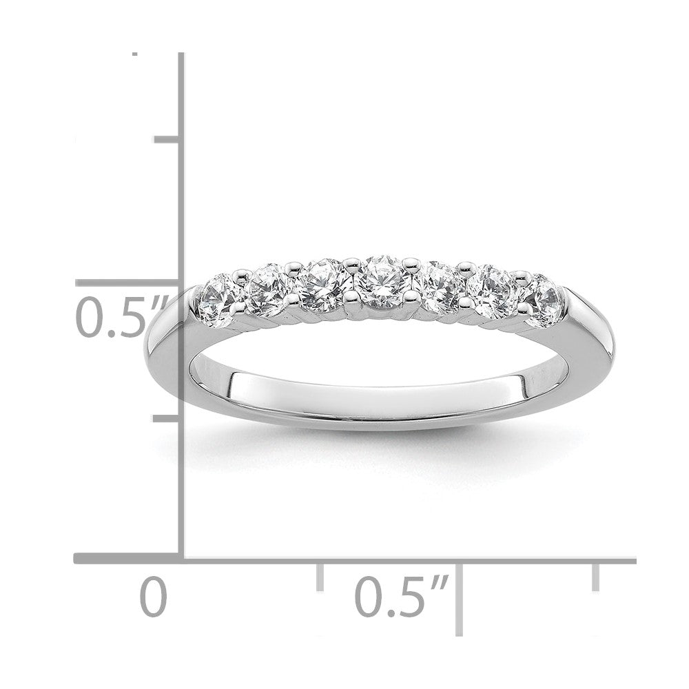 14K Weißgold Ehering mit natürlichen Diamanten