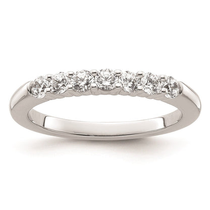14K Weißgold Ehering mit natürlichen Diamanten