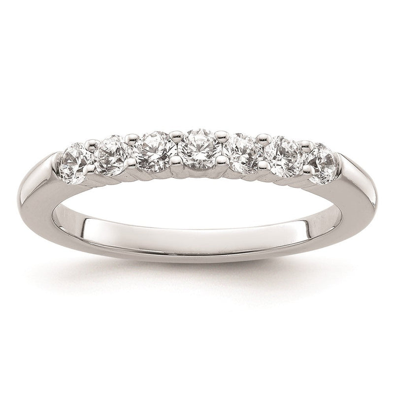14K Weißgold Ehering mit natürlichen Diamanten
