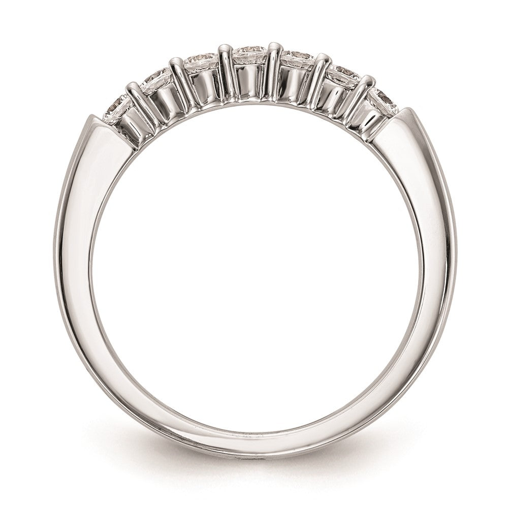 14K Weißgold Ehering mit natürlichen Diamanten