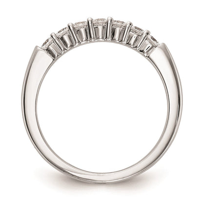 14K Weißgold Ehering mit natürlichen Diamanten