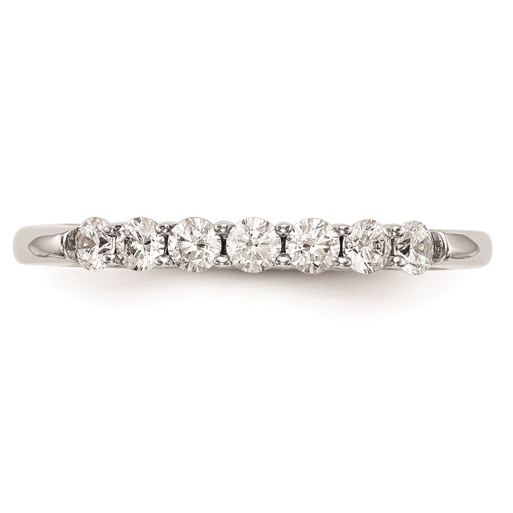 14K Weißgold Ehering mit natürlichen Diamanten