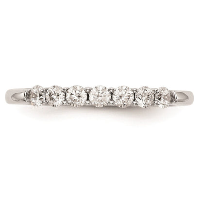 14K Weißgold Ehering mit natürlichen Diamanten