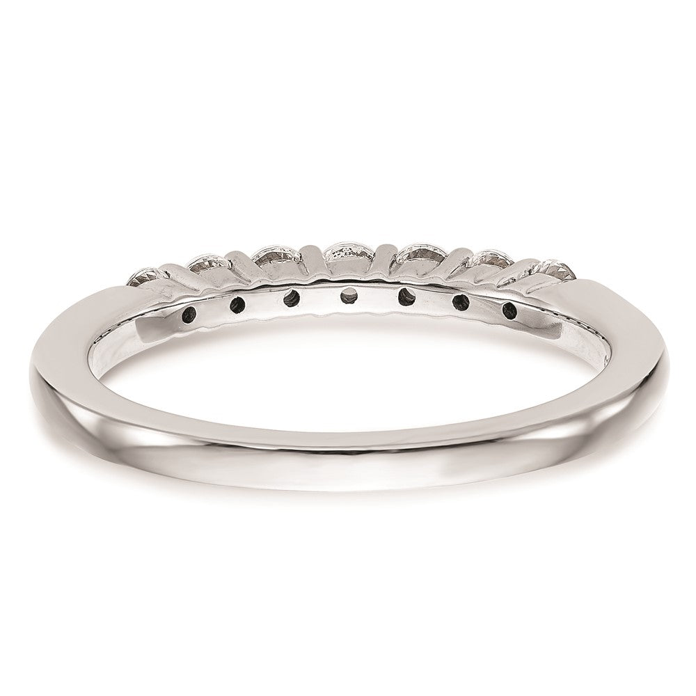 14K Weißgold Ehering mit natürlichen Diamanten