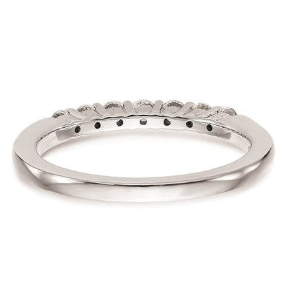 14K Weißgold Ehering mit natürlichen Diamanten