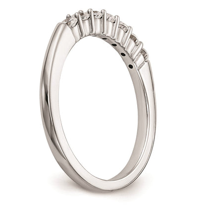 14K Weißgold Ehering mit natürlichen Diamanten