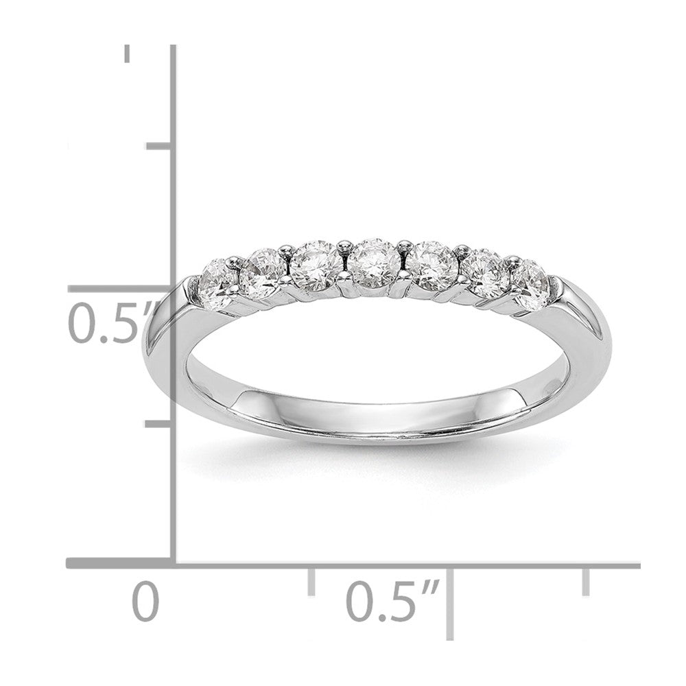 14K Weißgold Ehering mit natürlichen Diamanten