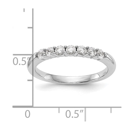 14K Weißgold Ehering mit natürlichen Diamanten