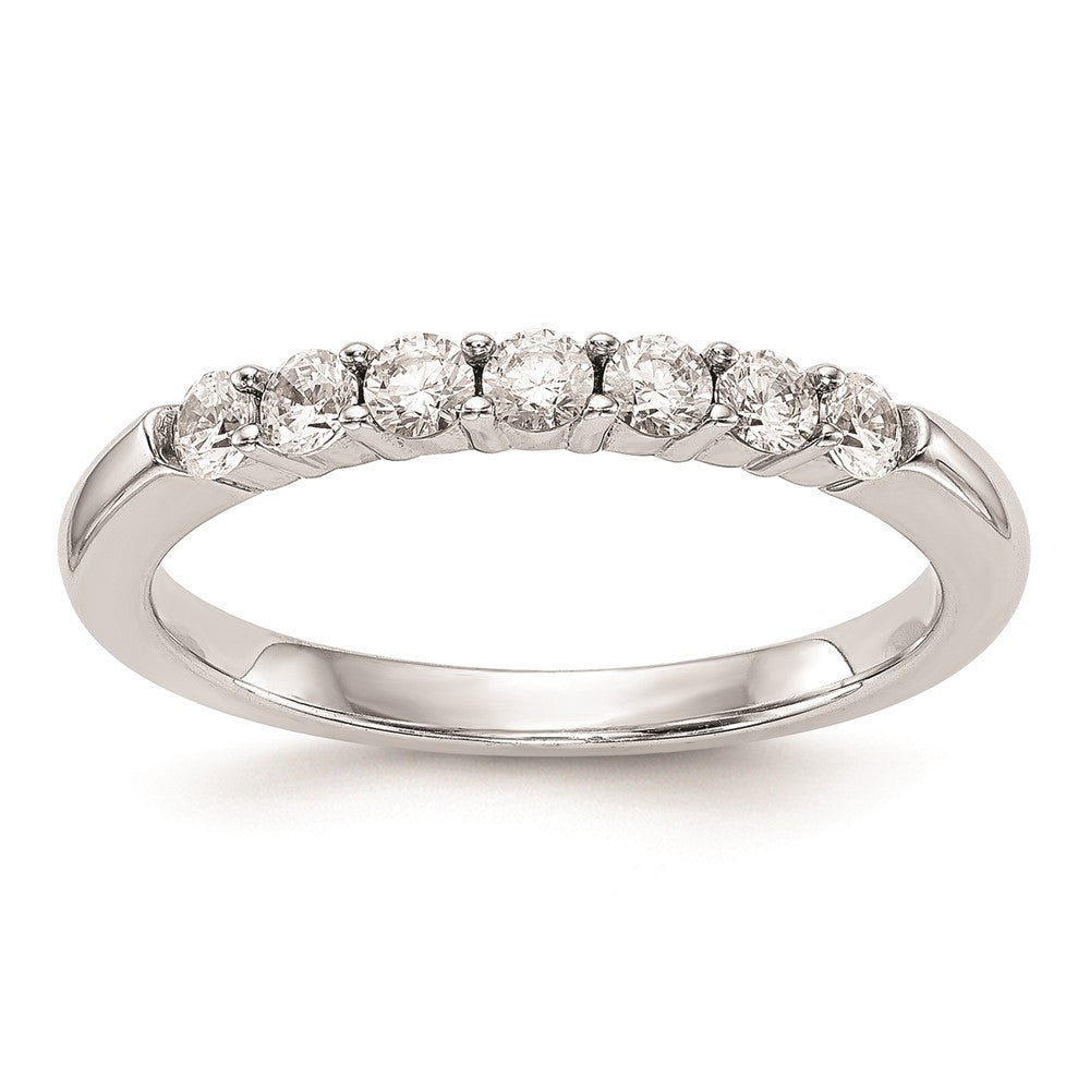 14K Weißgold Ehering mit natürlichen Diamanten