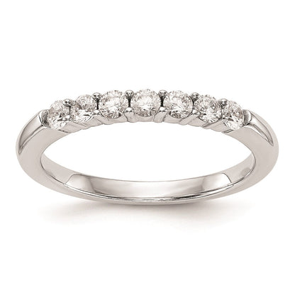 14K Weißgold Ehering mit natürlichen Diamanten