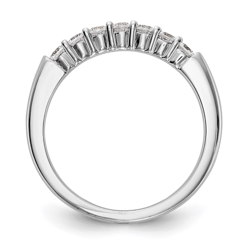 14K Weißgold Ehering mit natürlichen Diamanten