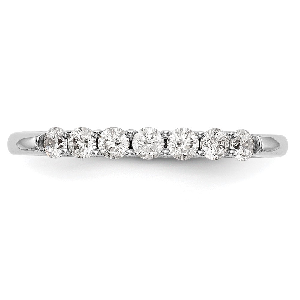 14K Weißgold Ehering mit natürlichen Diamanten