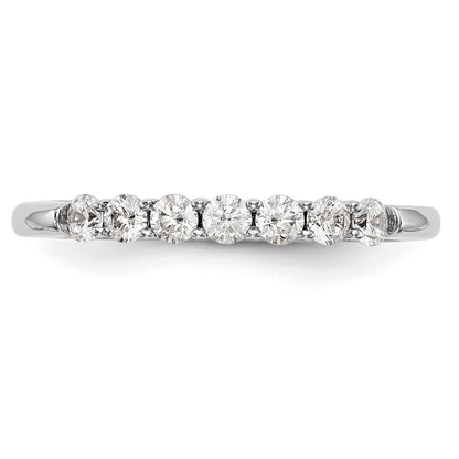 14K Weißgold Ehering mit natürlichen Diamanten