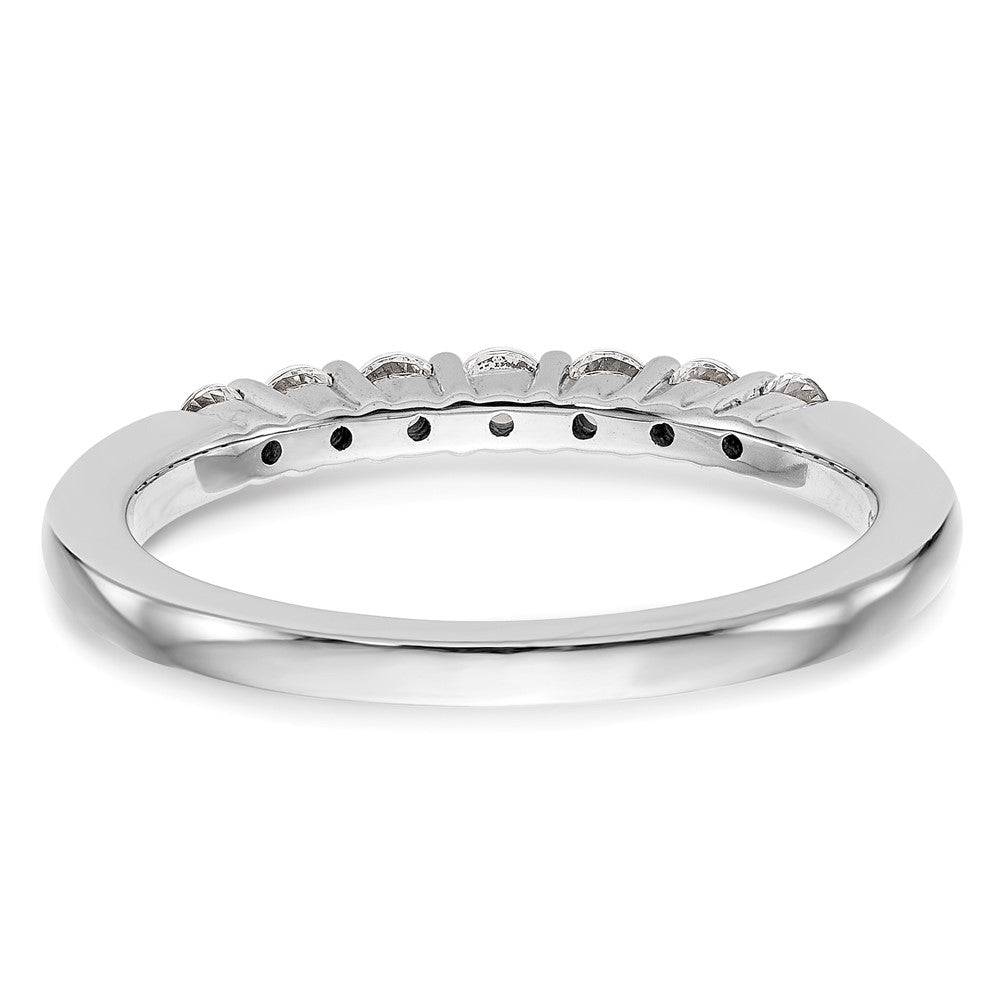 14K Weißgold Ehering mit natürlichen Diamanten