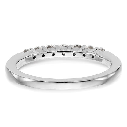 14K Weißgold Ehering mit natürlichen Diamanten