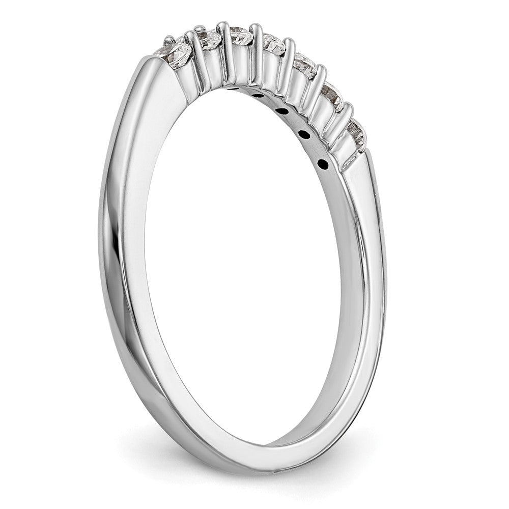 14K Weißgold Ehering mit natürlichen Diamanten