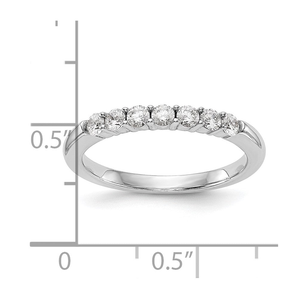 14K Weißgold Ehering mit natürlichen Diamanten