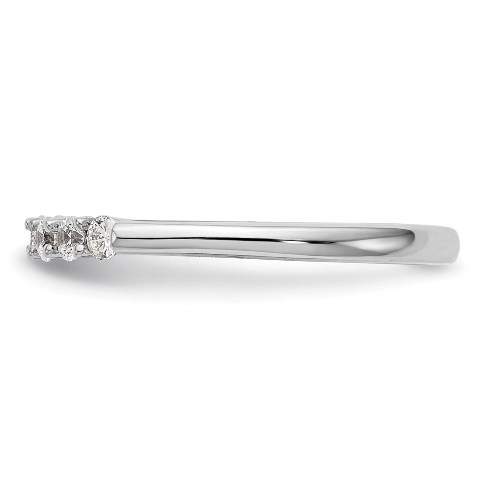 14K Weißgold Verlobungsring mit laborgezüchtetem Diamant VS/SI FGH und Krappen-Halbfassung