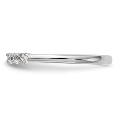 14K Weißgold Verlobungsring mit laborgezüchtetem Diamant VS/SI FGH und Krappen-Halbfassung