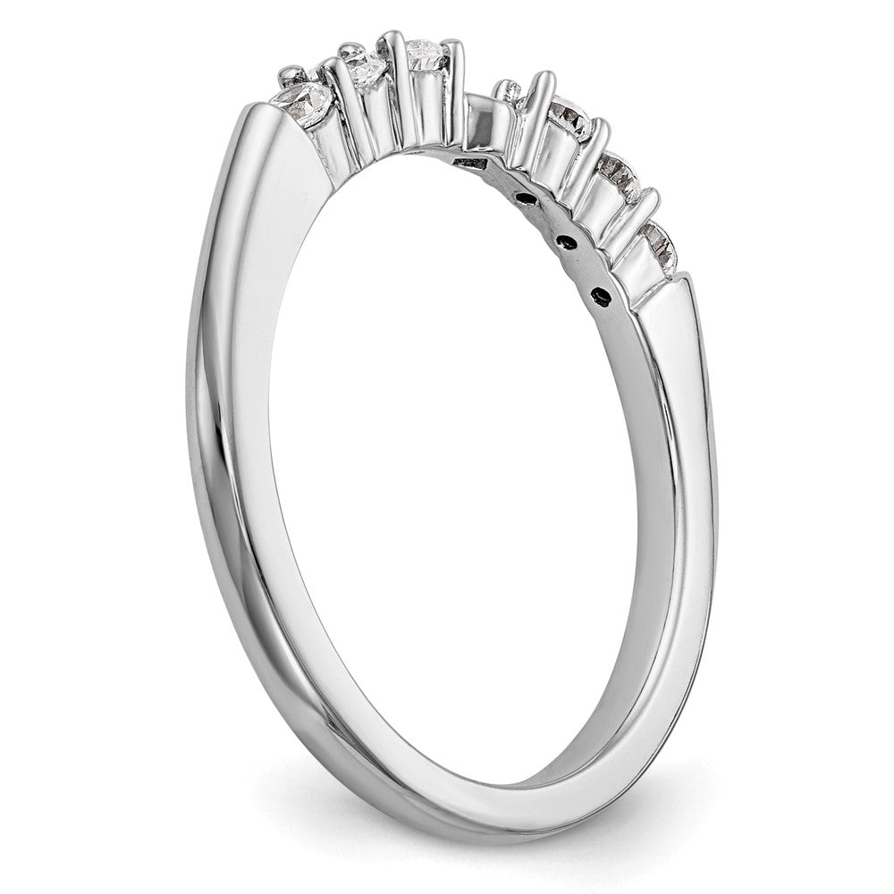 14K Weißgold Verlobungsring mit laborgezüchtetem Diamant VS/SI FGH und Krappen-Halbfassung