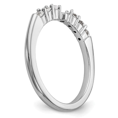14K Weißgold Verlobungsring mit laborgezüchtetem Diamant VS/SI FGH und Krappen-Halbfassung