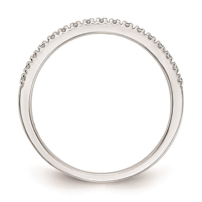 Ehering aus 14K Weißgold mit echten Diamanten