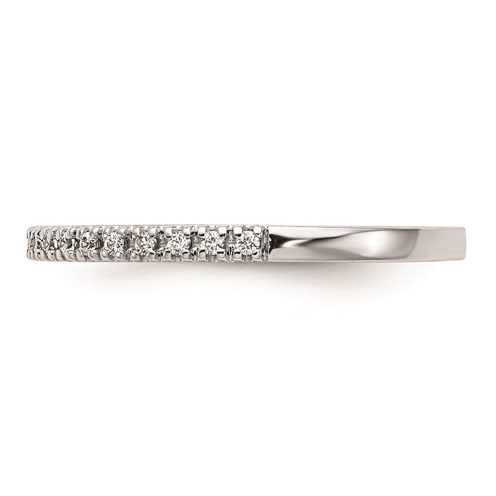 Ehering aus 14K Weißgold mit echten Diamanten