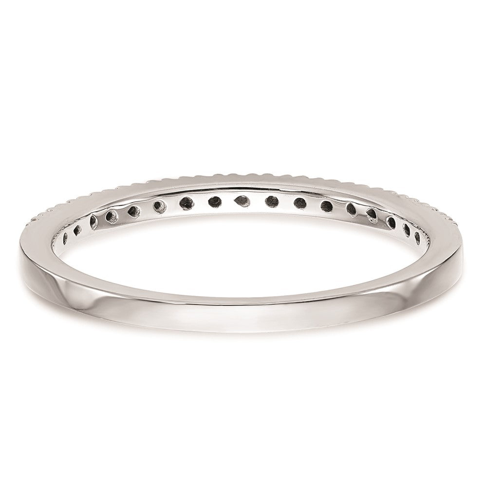 Ehering aus 14K Weißgold mit echten Diamanten