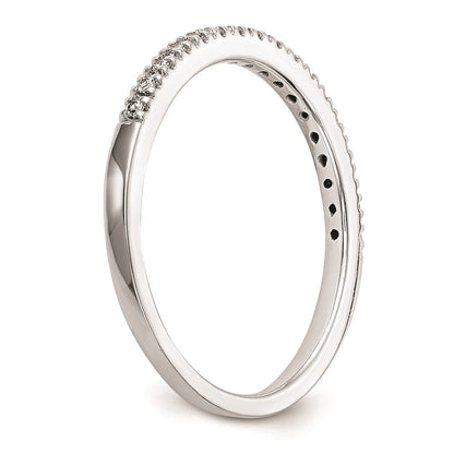 Ehering aus 14K Weißgold mit echten Diamanten