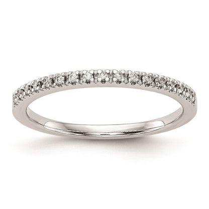 Ehering aus 14K Weißgold mit echten Diamanten