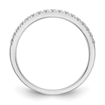 14K Weißgold Ehering mit natürlichen Diamanten