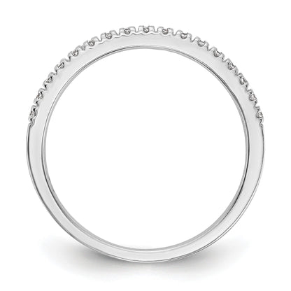 Ehering aus 14K Weißgold mit echten Diamanten
