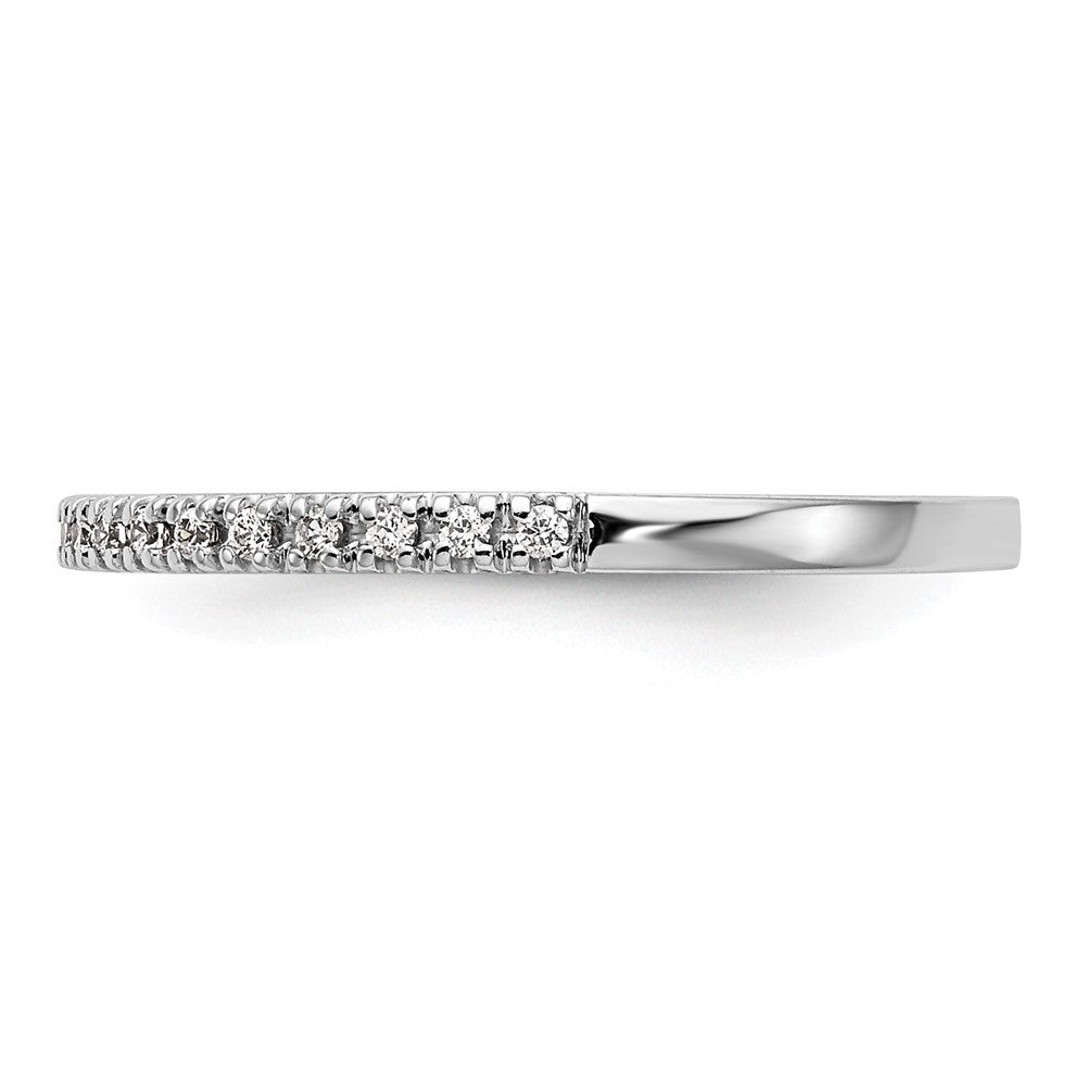 14K Weißgold Ehering mit natürlichen Diamanten