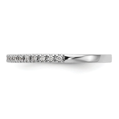 Ehering aus 14K Weißgold mit echten Diamanten